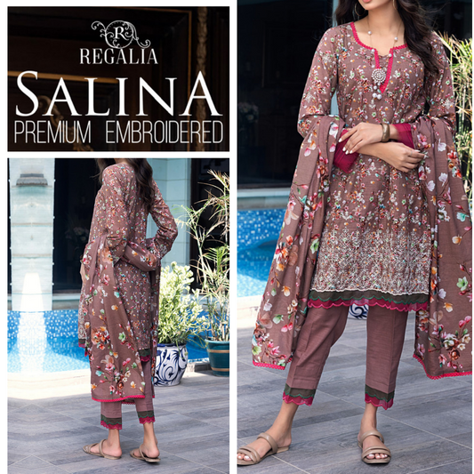 Salina Premium EMB Khaddar (1406-001) Regalia