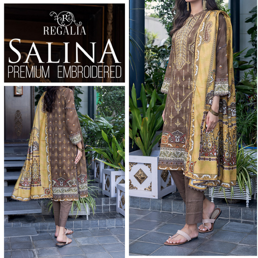 Salina Premium EMB Khaddar (1406-006) Regalia