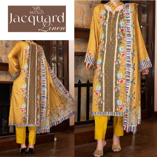 Jacquard Linen 3 Piece (1416-007) Regalia