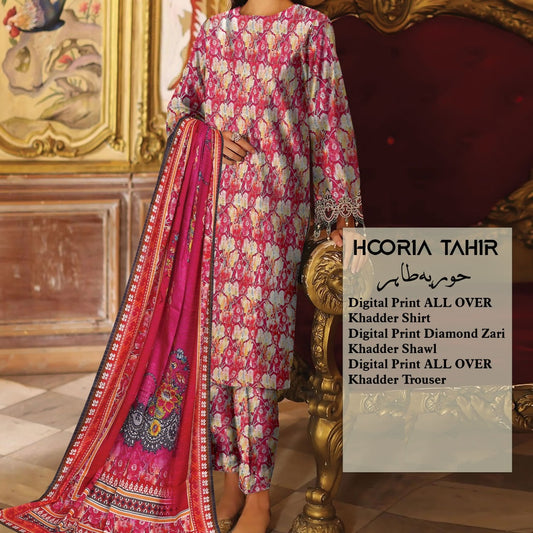 Khaddar Zari Shawl (1420-007) Hooria Tahir