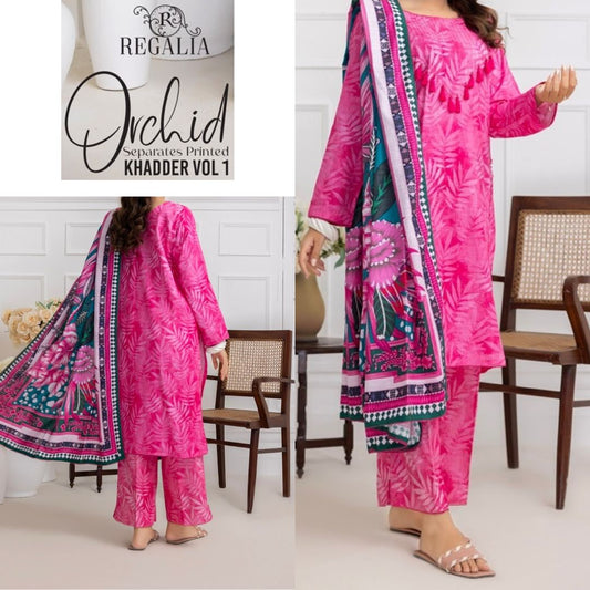 Orchid Digital Khaddar (1423-007) Regalia