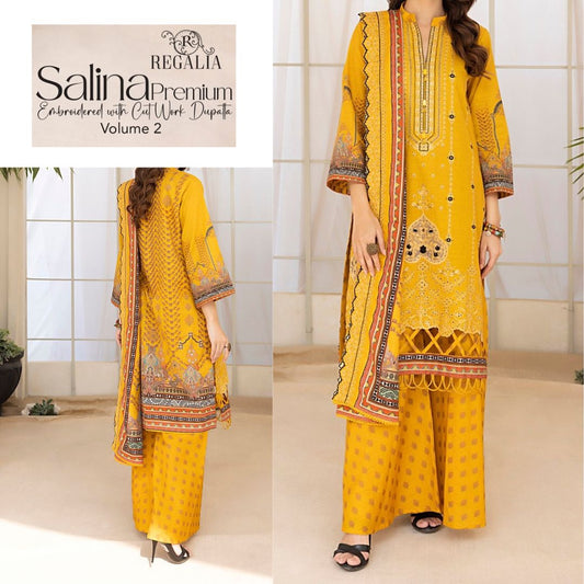 Salina Khaddar Cutwork (1438-005) Regalia