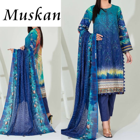 Muskan Embroidered Dupatta Fatima Collection (1458-002)