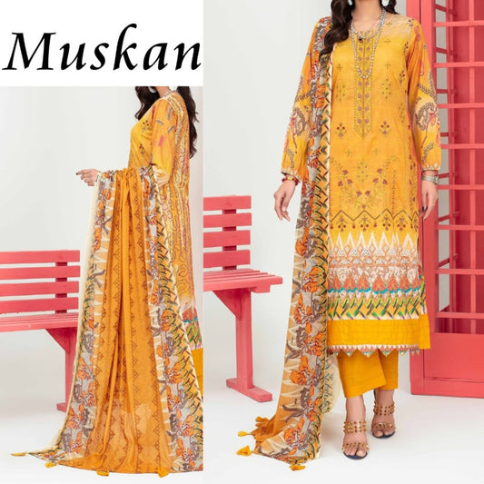 Muskan Embroidered Dupatta Fatima Collection (1458-003)