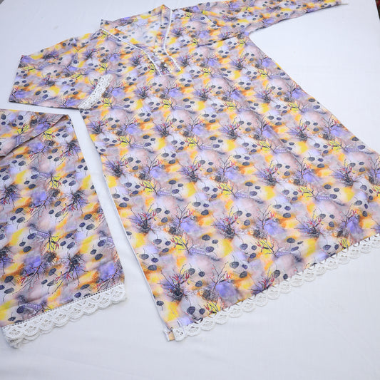 Stitch Lawn 2 Piece OK Collection (1463-005)