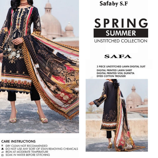 SAFA Unstitched Lawn Collection (1474-002)