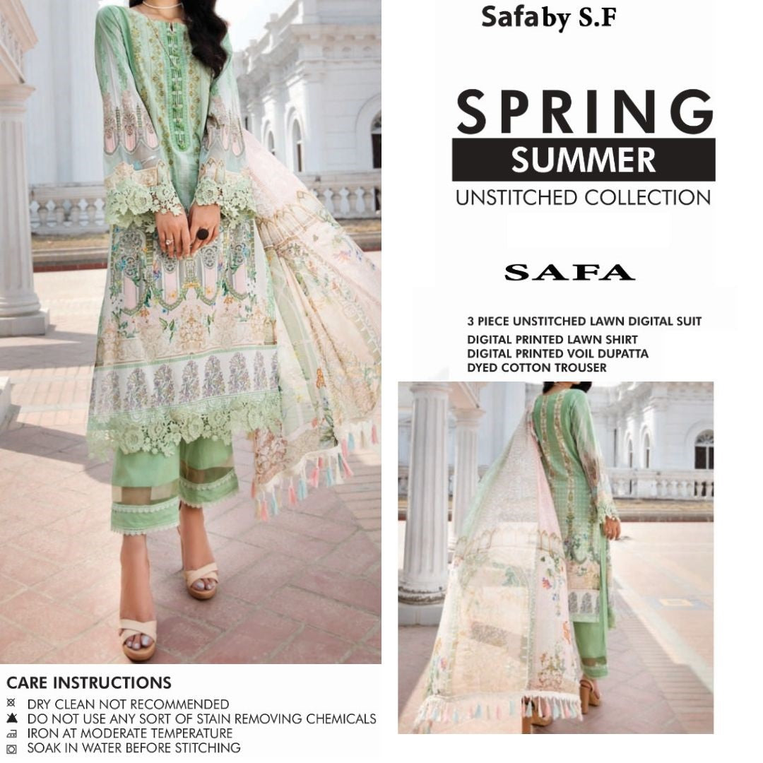 SAFA Unstitched Lawn Collection (1474-003)