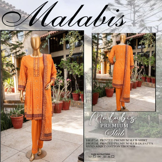 Malabis Slub Lawn 3 Piece (1478-010)