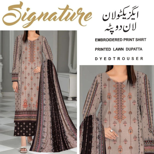 Signature Executive Lawn Embroidered (1483-008)