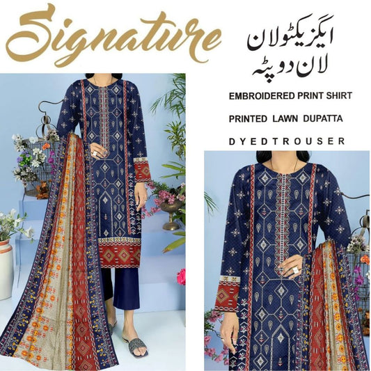 Signature Executive Lawn Embroidered (1483-013)