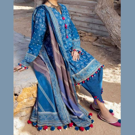 Gul Ahmed Lawn Chunri Collection (1490-009)