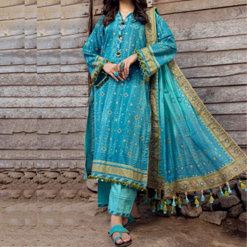 Gul Ahmed Lawn Chunri Collection (1490-010)