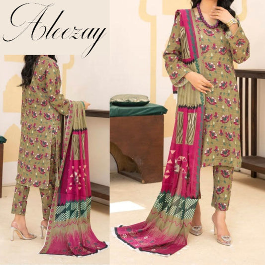 Fatima Collection Aleezay Bana Dora Lawn (1495-010)