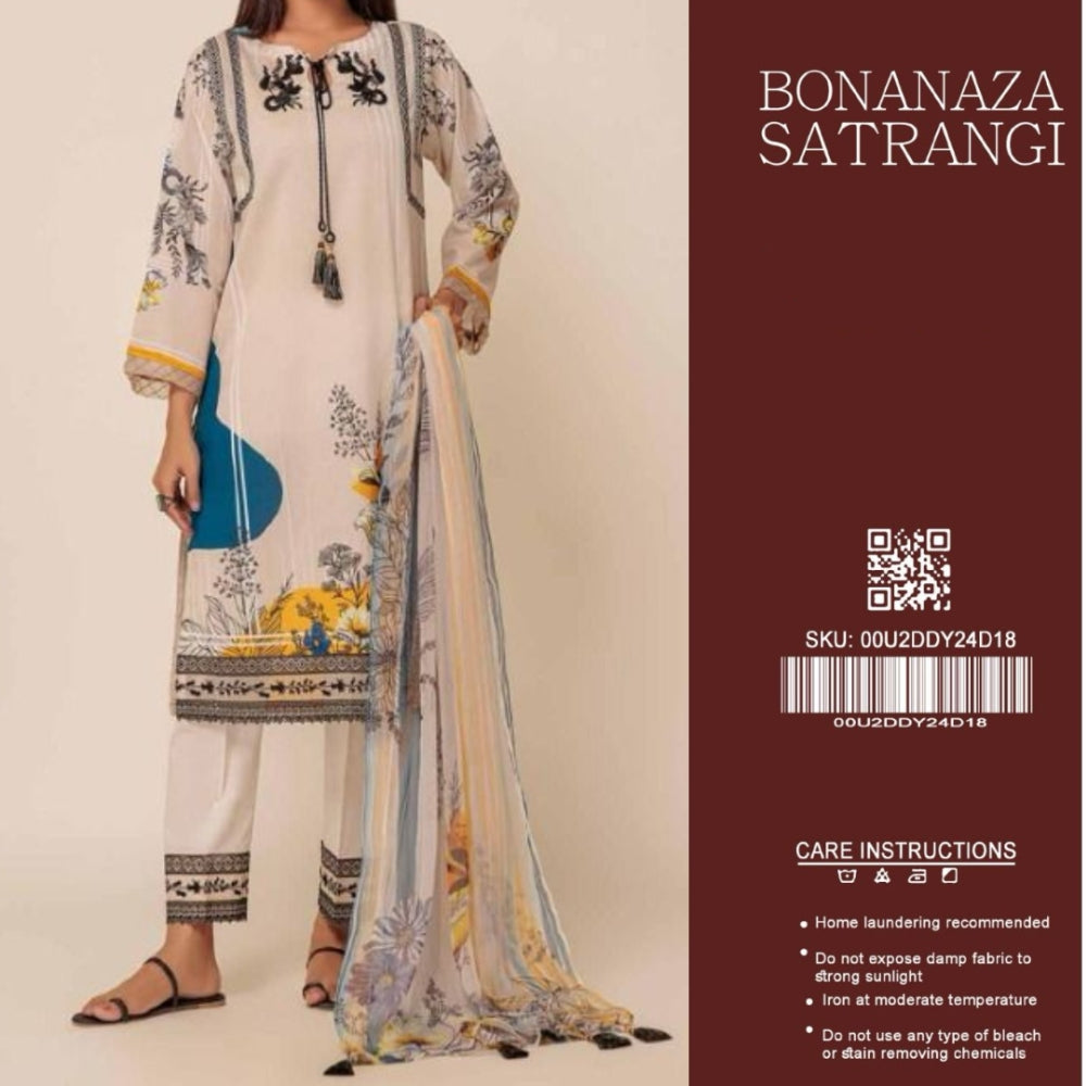 Printed Shalwar with Voil Dupatta by EM (1537-001)