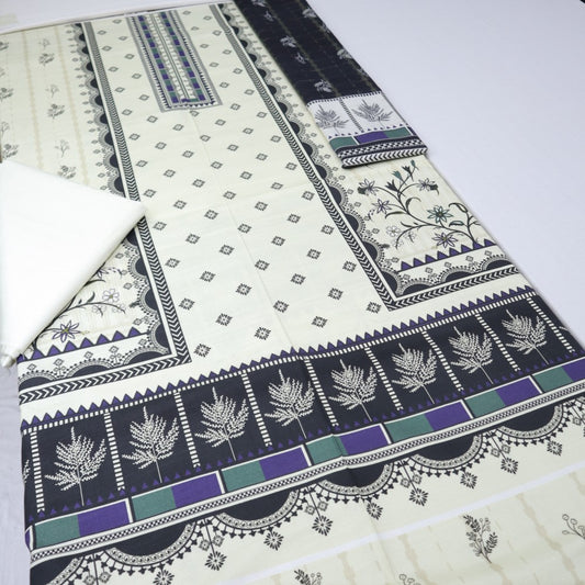 EM Textile Slub Marina Fancy Shawl (1568-013)