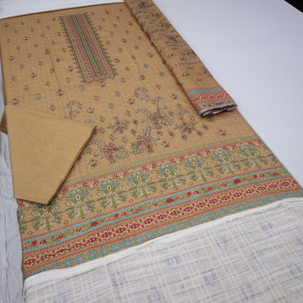 Zobia Emb Fancy Khaddar & Pallu Shawl (1578-003)