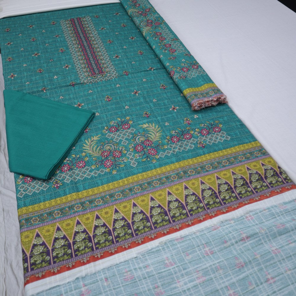 Zobia Emb Fancy Khaddar & Pallu Shawl (1578-004)