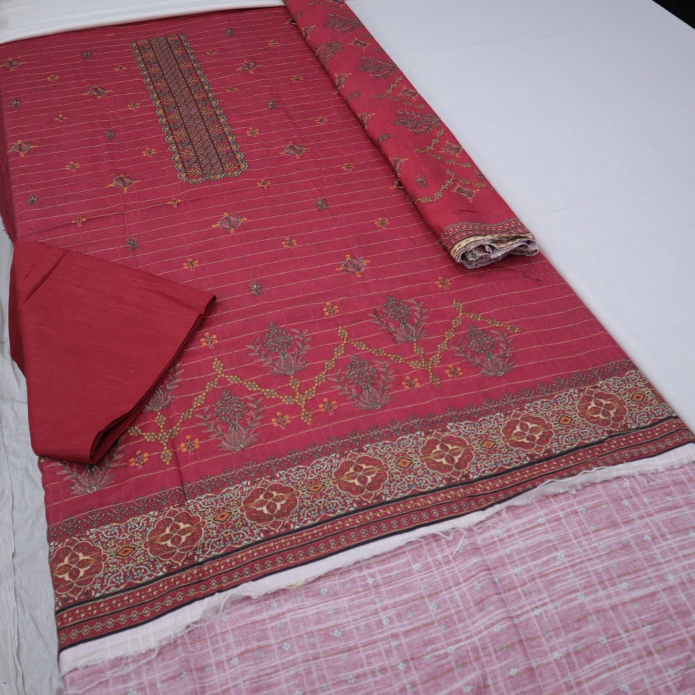 Zobia Emb Fancy Khaddar & Pallu Shawl (1578-005)