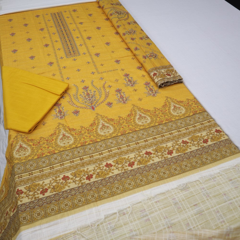 Zobia Emb Fancy Khaddar & Pallu Shawl (1578-008)