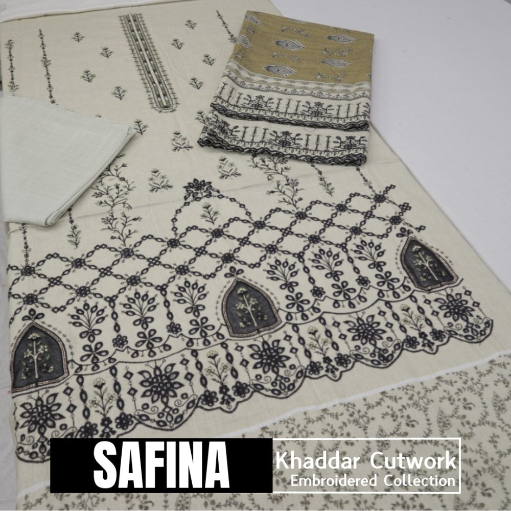 Safina Khaddar Cutwork Embroidered (1581-001)