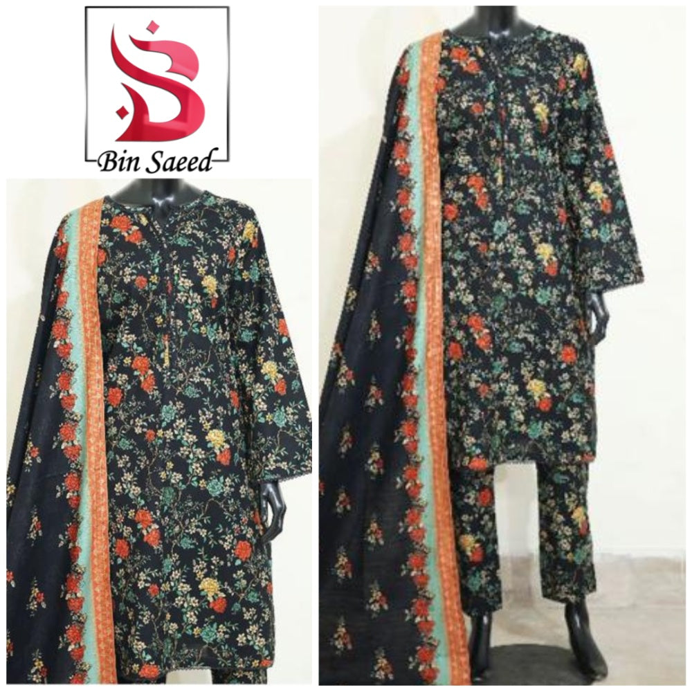 Bin Saeed Printed Khaddar Stitch (1585-008)