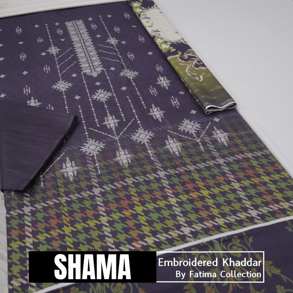 Shama Embroidered Khaddar (1588-003)