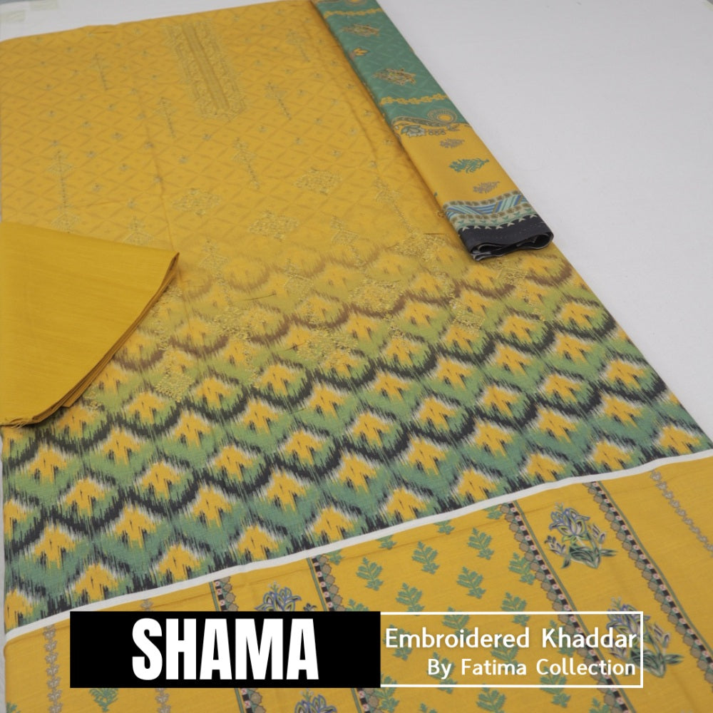 Shama Embroidered Khaddar (1588-004)