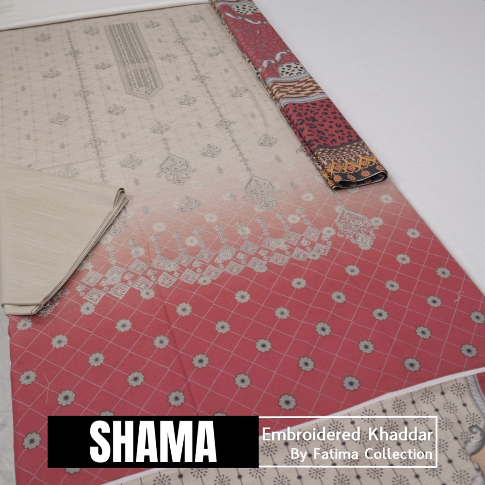 Shama Embroidered Khaddar (1588-006)