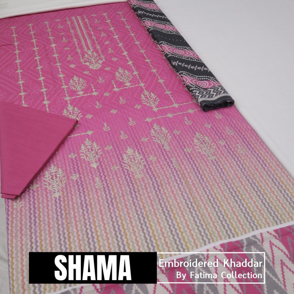 Shama Embroidered Khaddar (1588-008)