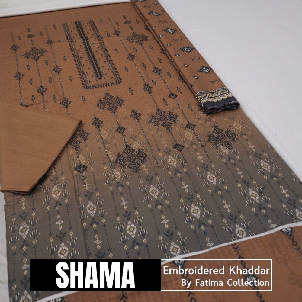 Shama Embroidered Khaddar (1588-009)