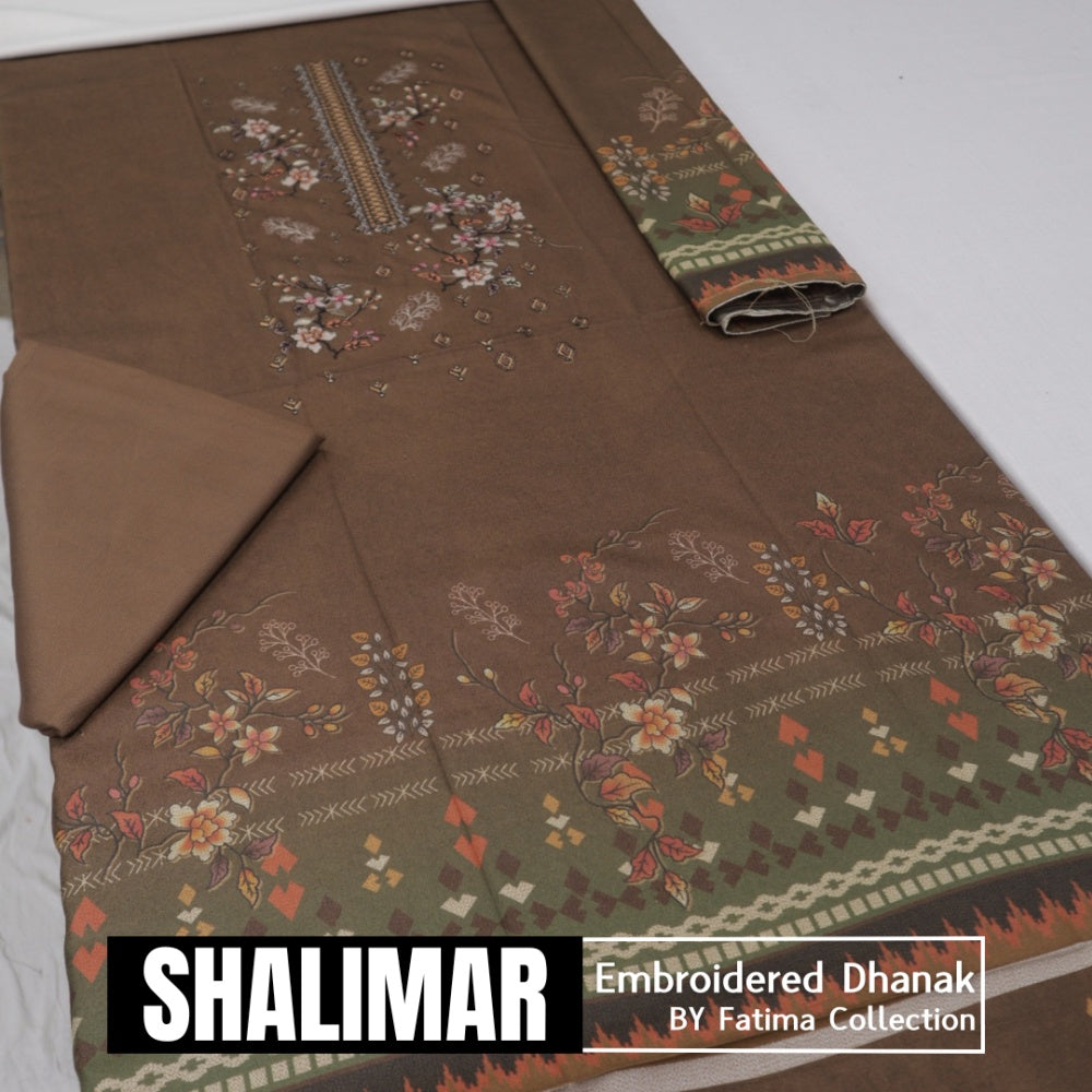 Shalimar Embroidered Dhanak (1589-001)