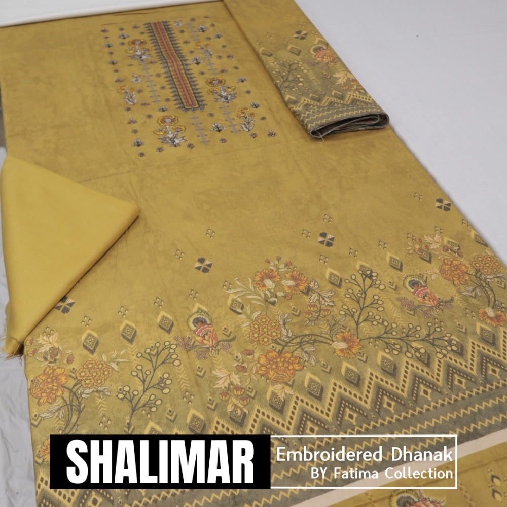 Shalimar Embroidered Dhanak (1589-004)