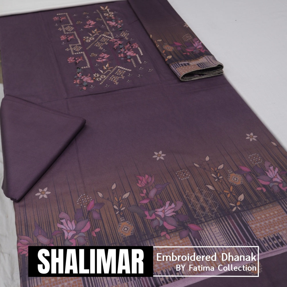 Shalimar Embroidered Dhanak (1589-005)