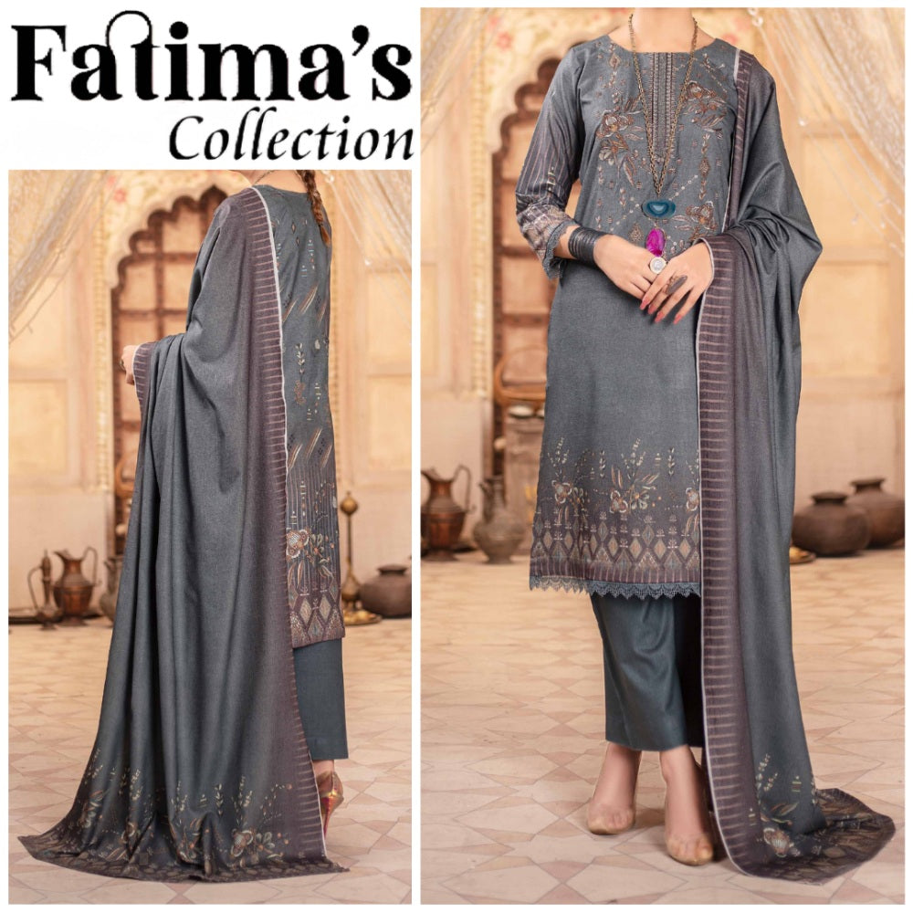 Shalimar Embroidered Dhanak (1589-006)