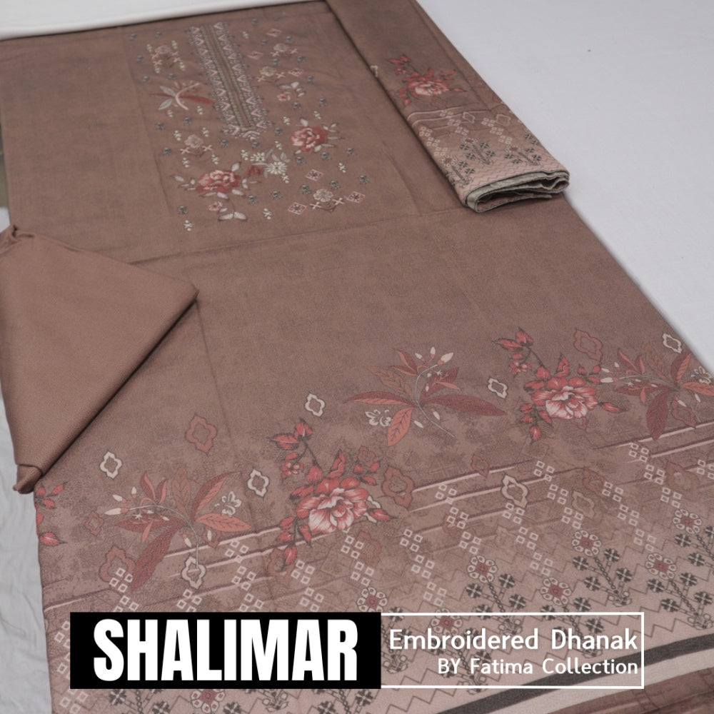 Shalimar Embroidered Dhanak (1589-007)