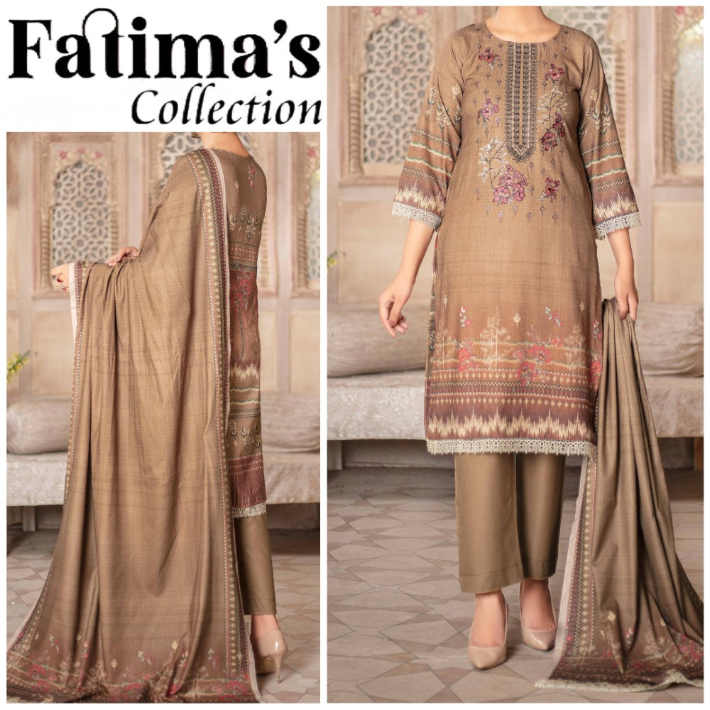 Shalimar Embroidered Dhanak (1589-010)