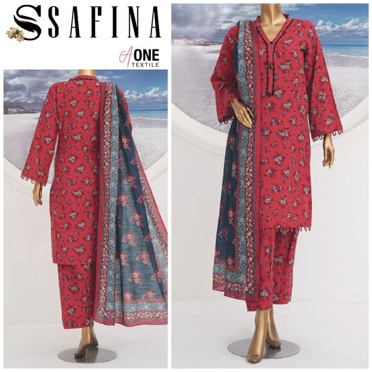 Safina Identic Khaddar 3 Piece (1604-004)