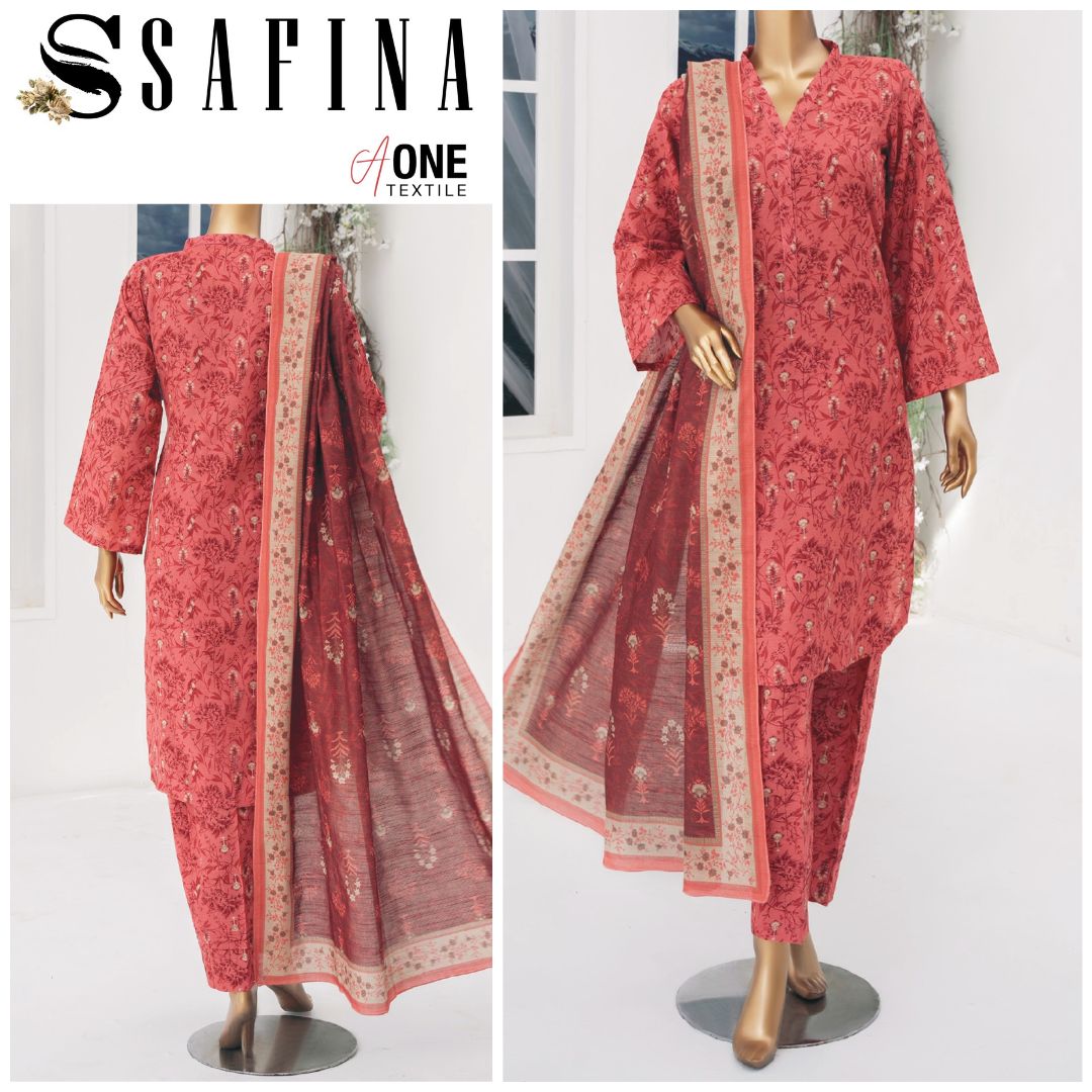 Safina Khaddar with Fancy Shawl (1605-004)