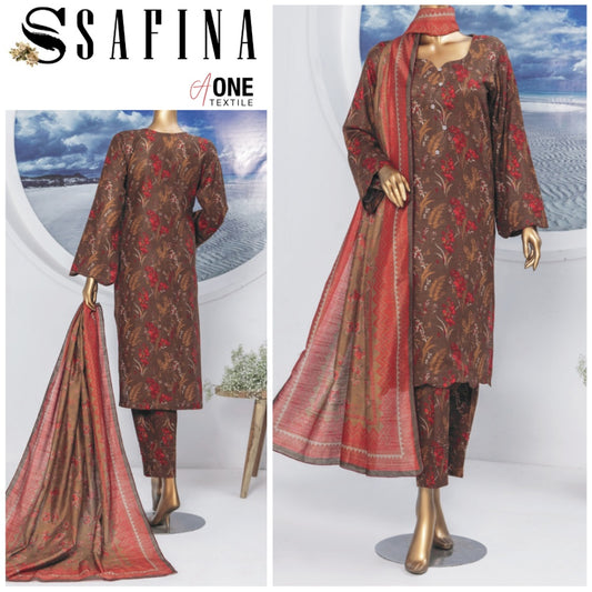 Safina Khaddar with Fancy Shawl (1605-015)