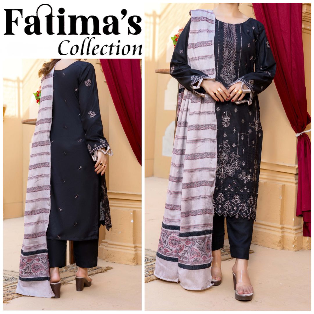 Chambeli Fancy Multani Velvet Shawl (1607-003)