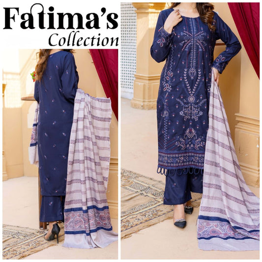 Chambeli Fancy Multani Velvet Shawl (1607-005)
