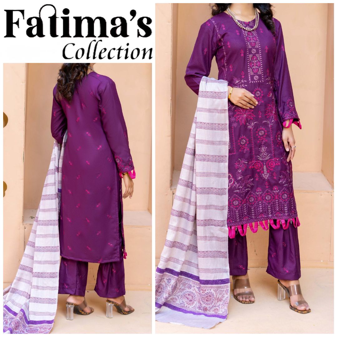 Chambeli Fancy Multani Velvet Shawl (1607-008)
