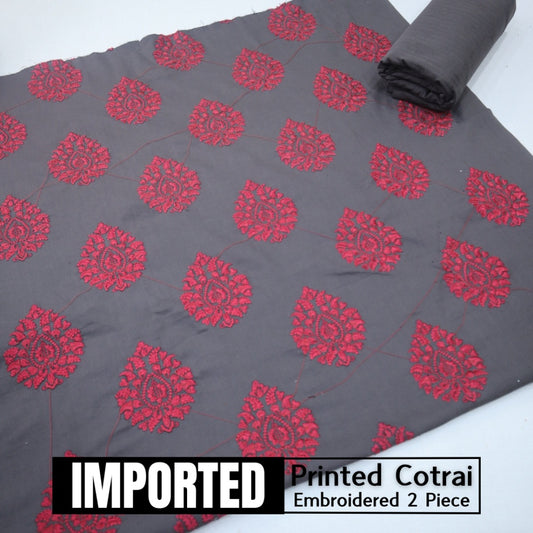 Printed Embroidered Cotrai (1613-003)