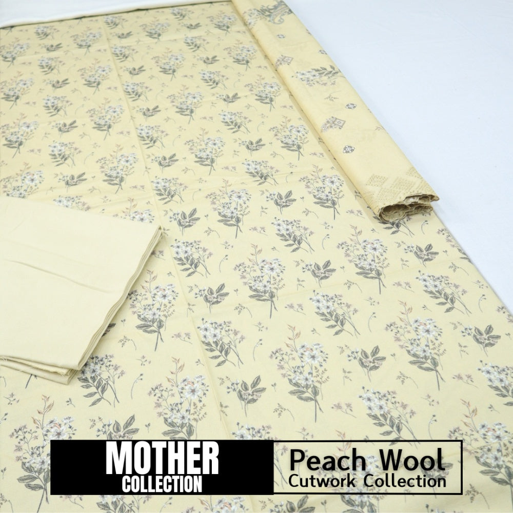 Mother Collection Peach Wool Cutwork (1617-001)
