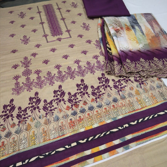 Tabassum Bana Dora EMB Cutwork Dupatta (1661-002)