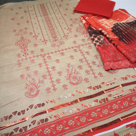 Tabassum Bana Dora EMB Cutwork Dupatta (1661-006)