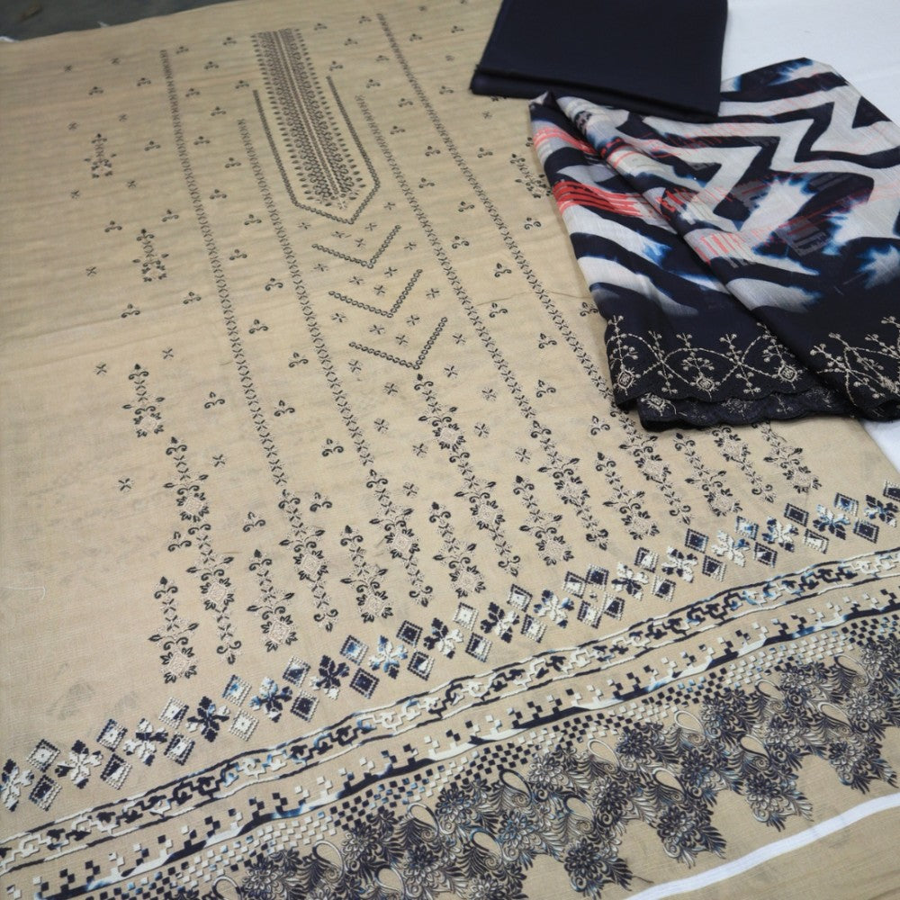 Tabassum Bana Dora EMB Cutwork Dupatta (1661-007)