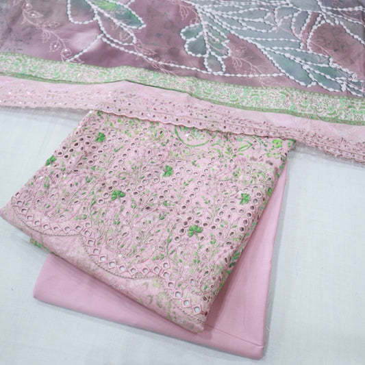 Dhaga Kari EMB Lawn by HZ (1670-027)