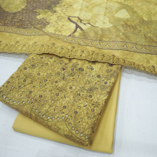 Dhaga Kari EMB Lawn by HZ (1670-030)
