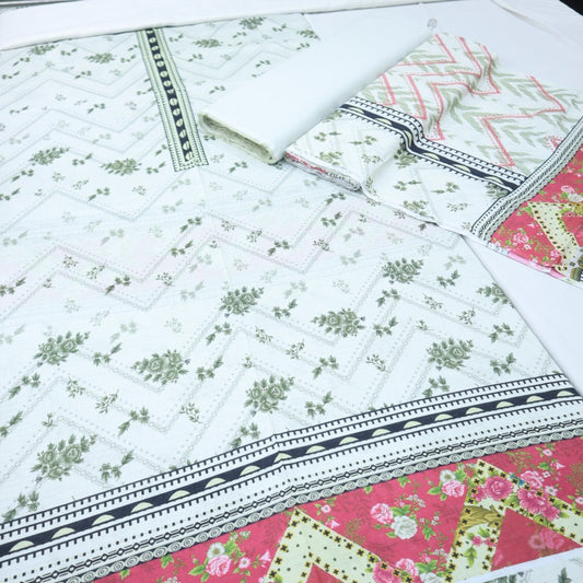 Digital Bana Dora Lawn Dupatta (1677-004)